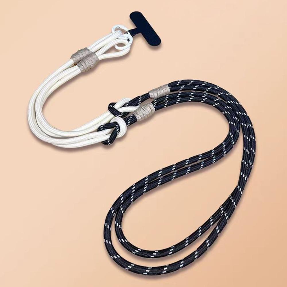 With Patch Phone Strap Lanyard Long Mobile Phone Straps New Woven Lanyard