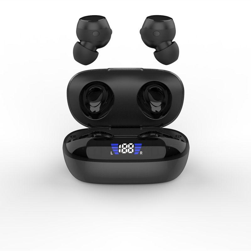New TWS Wireless Bluetooth 5.3 Earbuds: Mini Sports Noise-Cancelling Digital Display