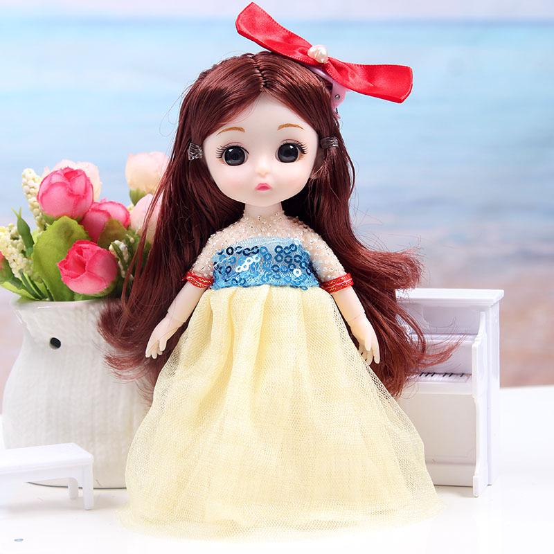Mehrgelenkige Molly Girl Exquisite Puppe 17 cm anziehbares Puppenspielzeug