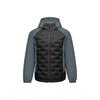 Windproof Warm Lightweight Fitted Woven Solid Color Spliced Hooded Short Down Jacket Men Jackets P425M141-0018