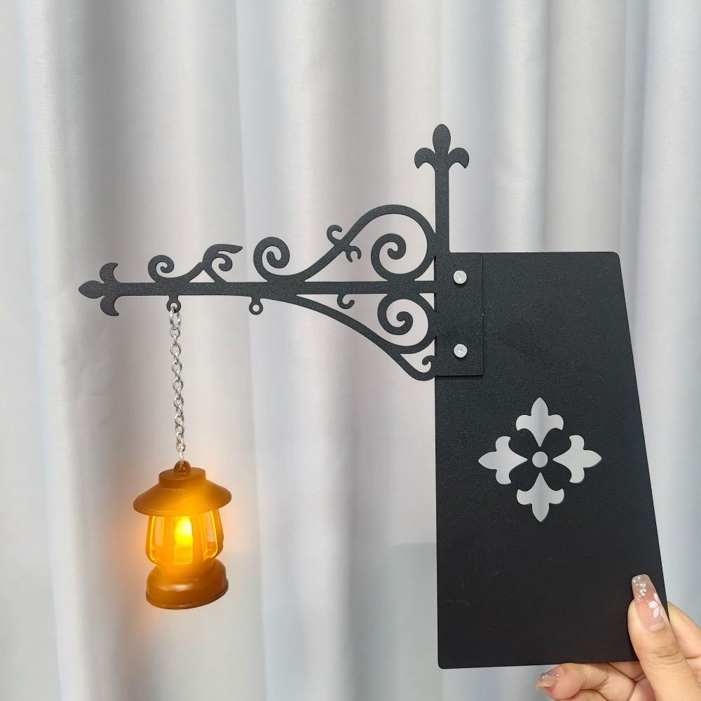 Metal Bookshelf Lantern Light Warm Yellow Bookshelf Ghost Light Library Reading Lamp Reading