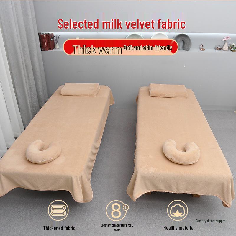 Winter Massage Beauty Salon Milk Velvet Bed Sheet