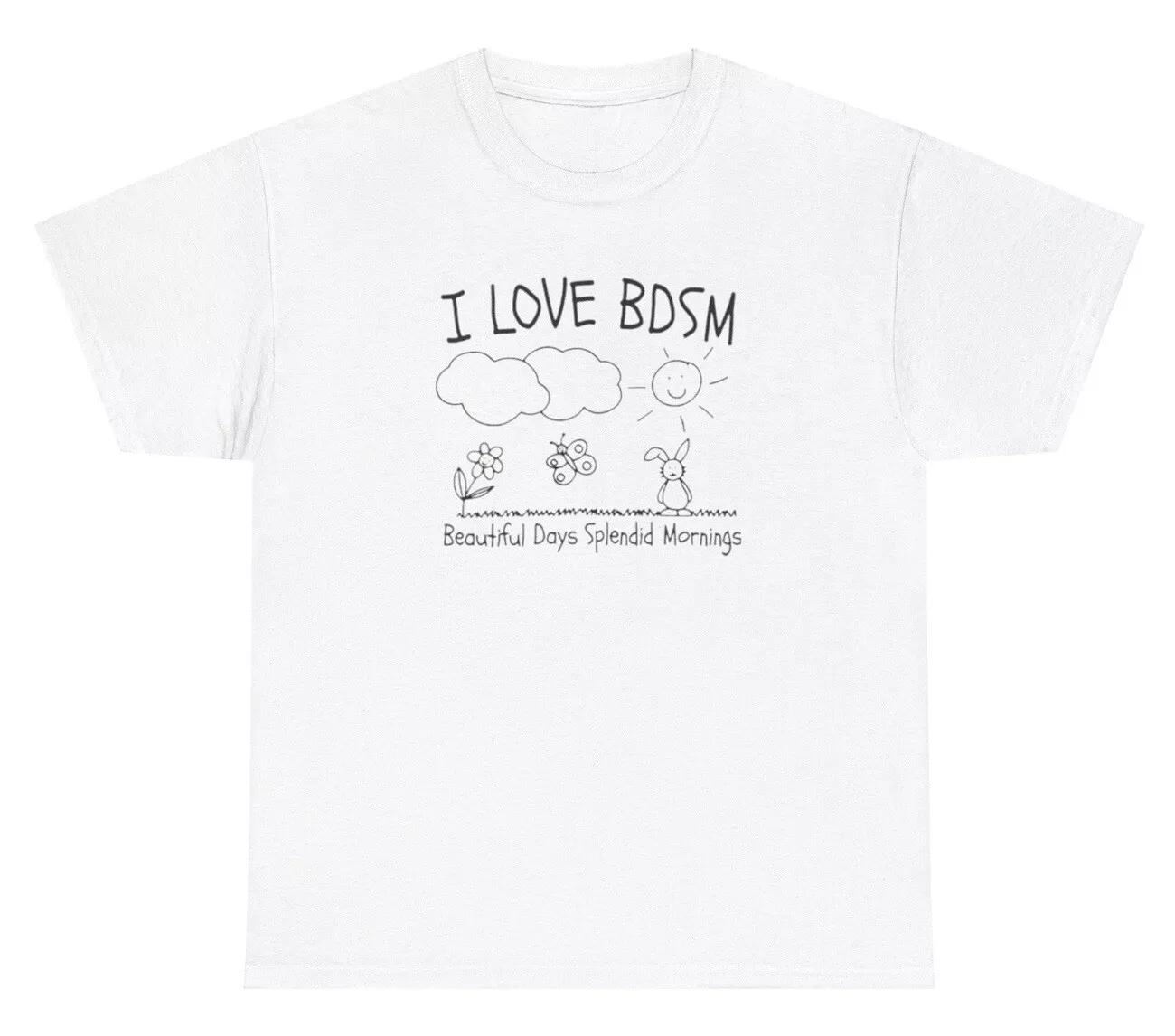 I Love BDSM TShirt Funny Acronym Ironic Silly Gen Z Inappropriate Meme Humor Tee XL