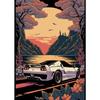 Vintage s Retro Car Japanese Landscape Poster  GTR Luxury Cars Canvas Painting HD Print Wall Art for Living Room  Bedroom Decor