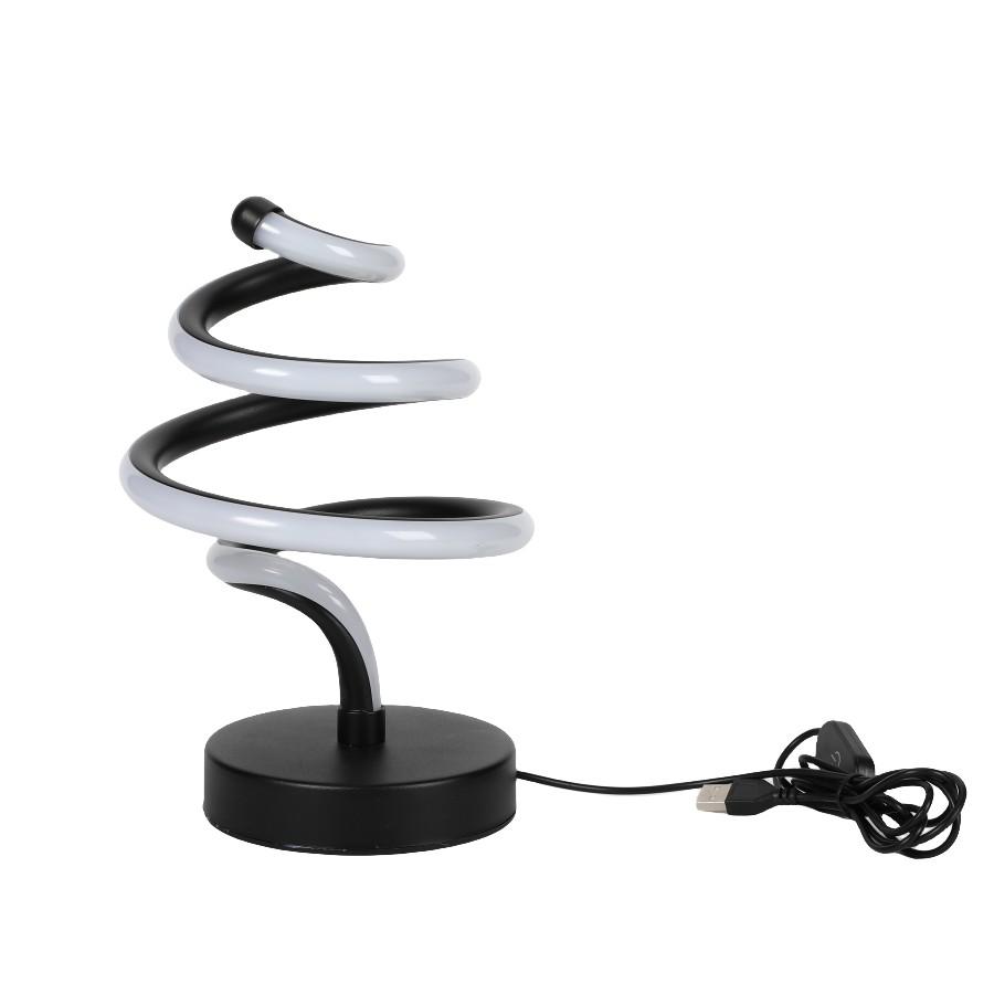 

1 шт. Рождественский елочный светильник в форме креативной настольной лампы USB красочное украшение для настольной лампы Colorful чёрный