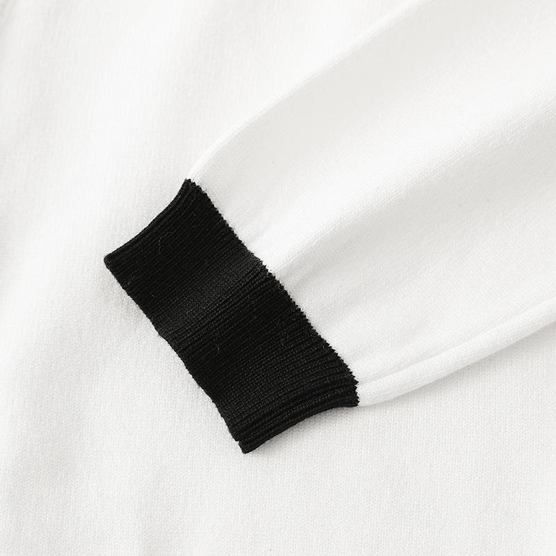 Podzimní a zimní dámský svetr vyšívaný vrchní svetr z včelího úpletu