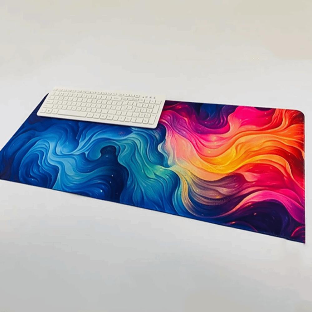 Creative Pattern Mouse Pad Stitched Edge Keyboard Mice Mat Creative Mouse Mat  Office Supplies