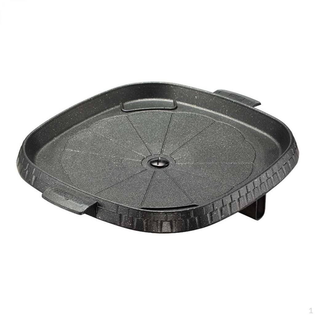 Grill Pan with Drain Hole No Square Nonstick Griddle for Home Cooks, Camp, Tabletop