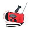 Portable Radio with AM FM Flashlight Reading Lamp NOAA Weather Mobile Power Source for Emergency Solar Powered Crank