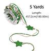 Faux Pearl Ribbon Star Beaded Ribbon Glitter Star Jute Burlap Ribbon  Xmas Tree