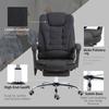 Office Chair with Massage Function, Ergonomic Desk Chair with Reclining & Heat Function, Height-Adjustable, Black