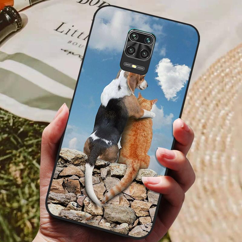 

Чохол для Xiaomi Redmi Note 9S Милий Кіт М який Силіконовий Чохол з ТПУ для Телефона Xiaomi Redmi Note 9 Pro Чорний Бампер Redmi Note9 Redmi 9