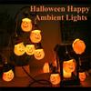 6-meter 40 Halloween Pumpkin String, Witch Hat Pumpkin Decorative String