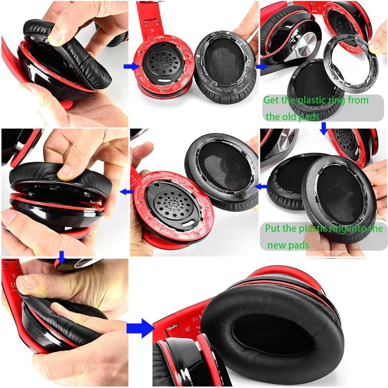 Replacement Ear Pads for Mpow 059 071 H1 H4 Wireless Headphone Cover Earmuffs Memory Foam Headset Earcups