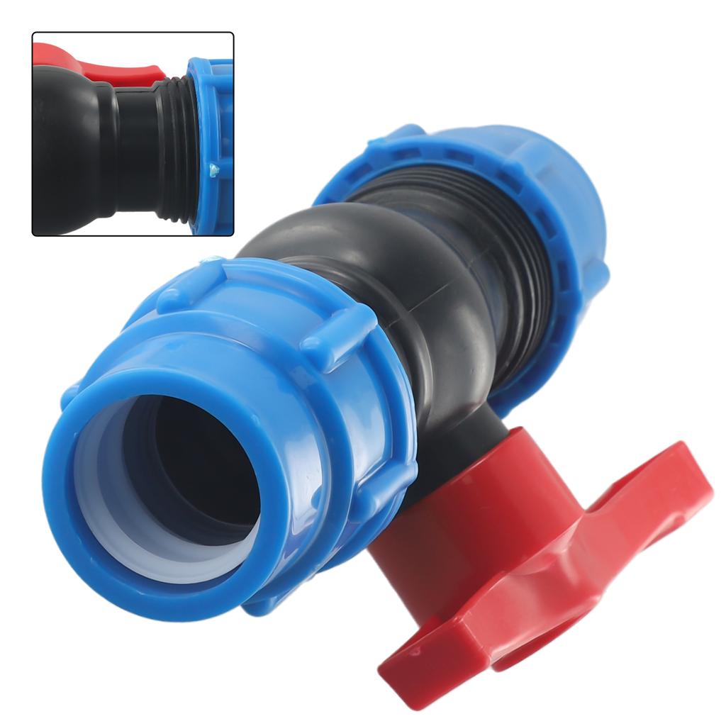 Shut-off Valve PE Pipe Ball Valves With External Thread Stop Valve Fitting 20/25/32mm High Pressure Resistance