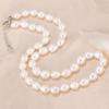 HENGSHENG AAA 7-8mm Natural Freshwater Pearl Necklace Women Jewelry Necklace 925 Silver White Pink Purple Real Pearl Jewelry