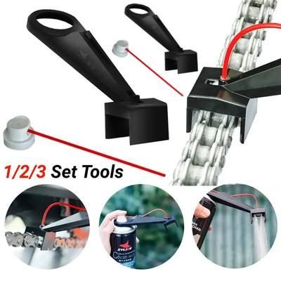 Mess-Free Motorcycle Chain Oiler Spray Gear -cleaning Maintenance Tool For Chain Wax Cleaner Attachment