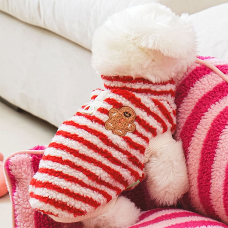 [Animal de companie] Vestă cu dungi Pogle M Roșu