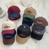 New Trendy Brand Letter Embroidery Baseball Hat Men's and Women's Spring and Summer American Street Color Matching Korean Version Cap