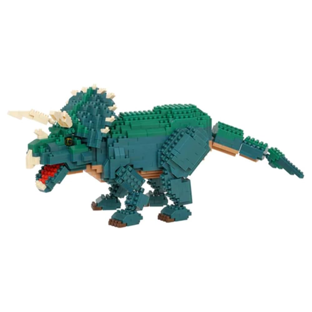 Nanoblock Dinosaur DX Triceratops NBM-033 Building Set with Detailed Design and Small Pieces