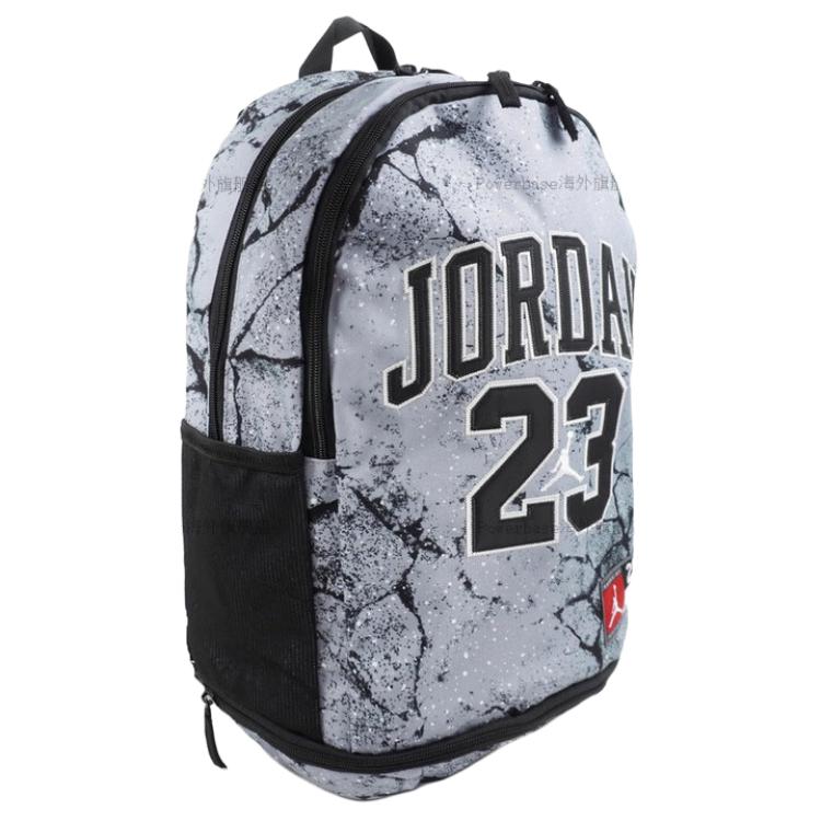 Nike Top Grain Cow Leather Backpack Regular Unisex Gray & Black Casual FQ0951-011