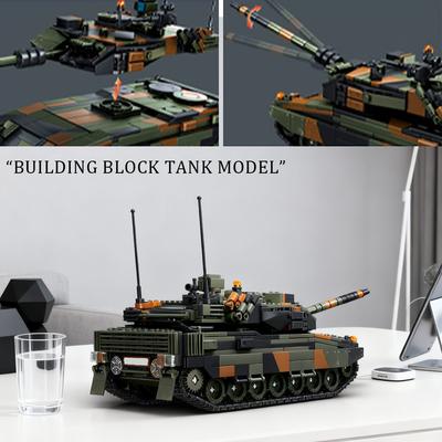 903 PCS Multi-color Tank Building Block Model, Exquisite Dual Antennas, Hand-assembled Educational Toy