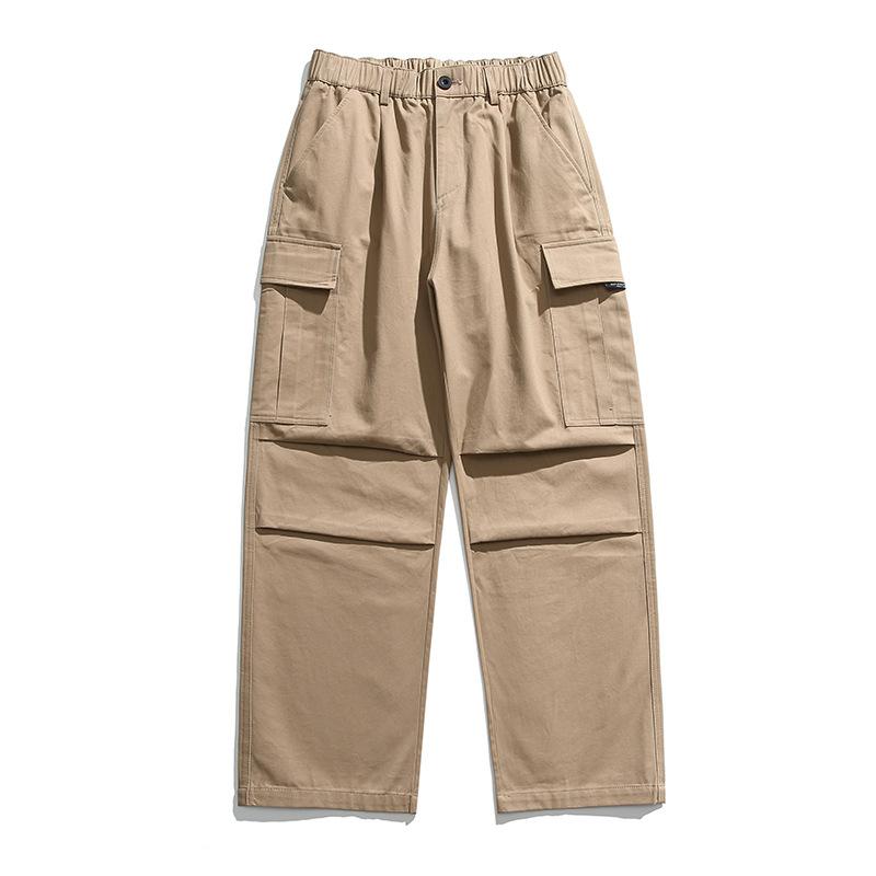 

Overalls men s casual pants men s straight trendy fashion pure cotton youth popular versatile ruffian handsome spring and autumn trousers S