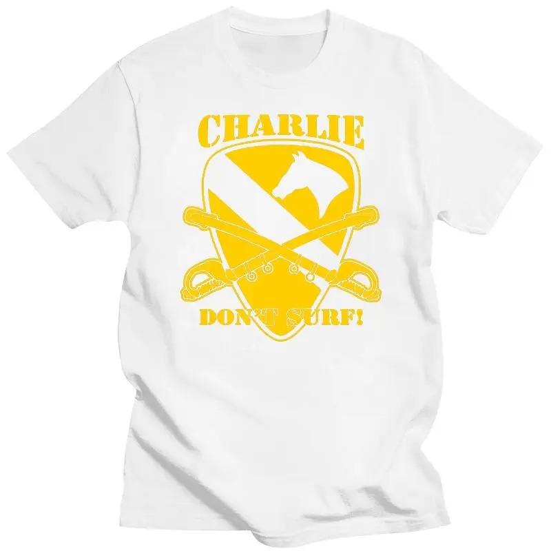 

2024 Mens Clothing APOCALYPSE NOW Charlie Dont Surf 2Black T Shirt 4XL