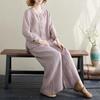Spring/Summer Retro Chinese Embroidered Shirt & Loose Casual Pants Set