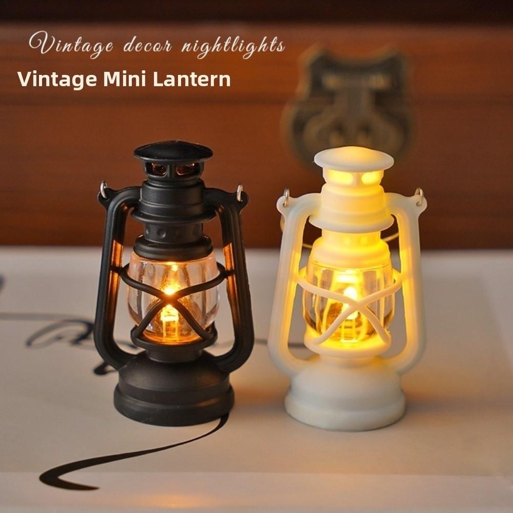 LED Lighting Retro LED Lantern Battery Powered Miniature Night Light  Imaginative Play