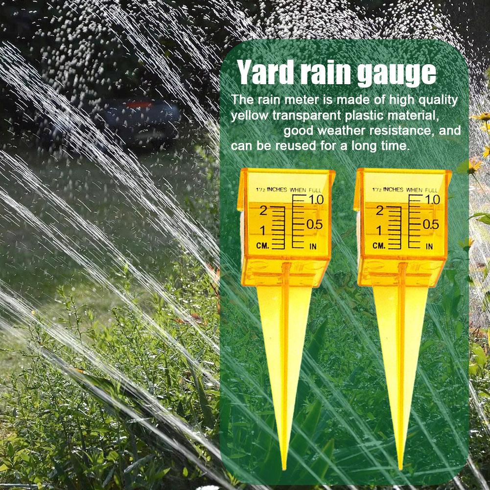 1/10pcs Portable Rain Gauge Plastic Sprinkler Outdoor Flowerpot Sprinkler Gauge Garden Water Gauge Outdoor Water Measuring Tool