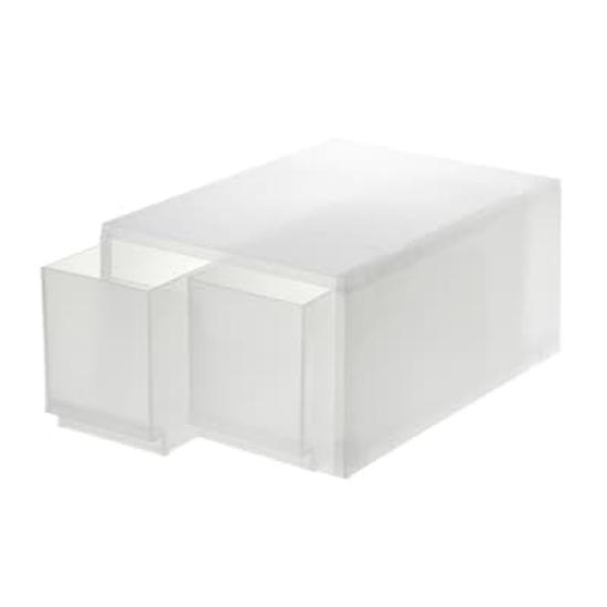 MUJI Polypropylene Small Item Storage 2 83831813 Case, Large, Drawers,
