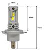 LED-Lampe H4 12V CANBUS 8000lm 2 Stk., Homologation starkes weißes Licht Off-Road