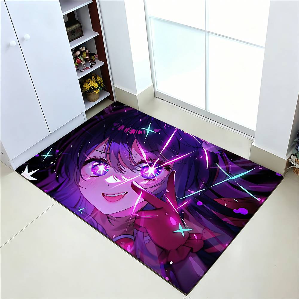 Anime O-Oshi No Ko Carpet Bathroom Anti-slip Mat Door Mat Home Decoration Mat Entrance Door Mat Scratch-resistant Door Mat
