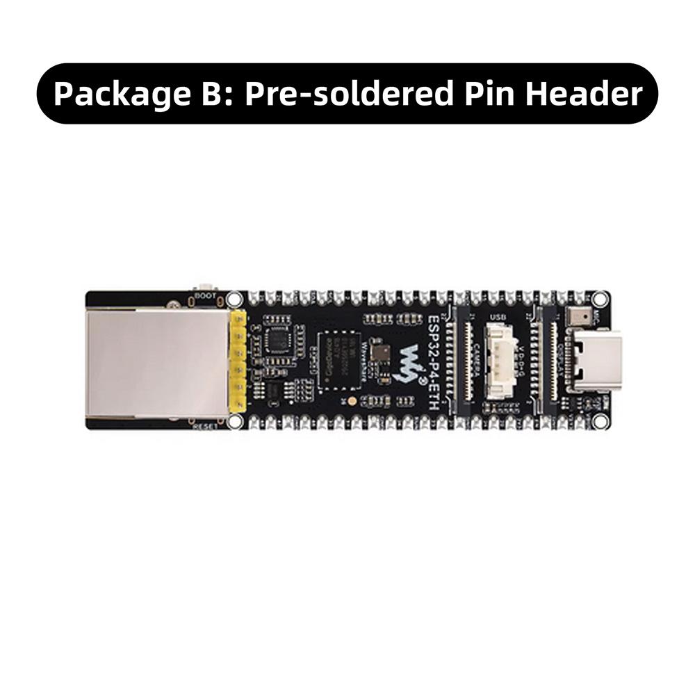 ESP32-P4-ETH Multimedia Development Board RISC-V Dual-Core 32MB PSRAM 32MB Flash MIPI-CSI/DSI RJ45 USB Type-C H.264 for Edge AI