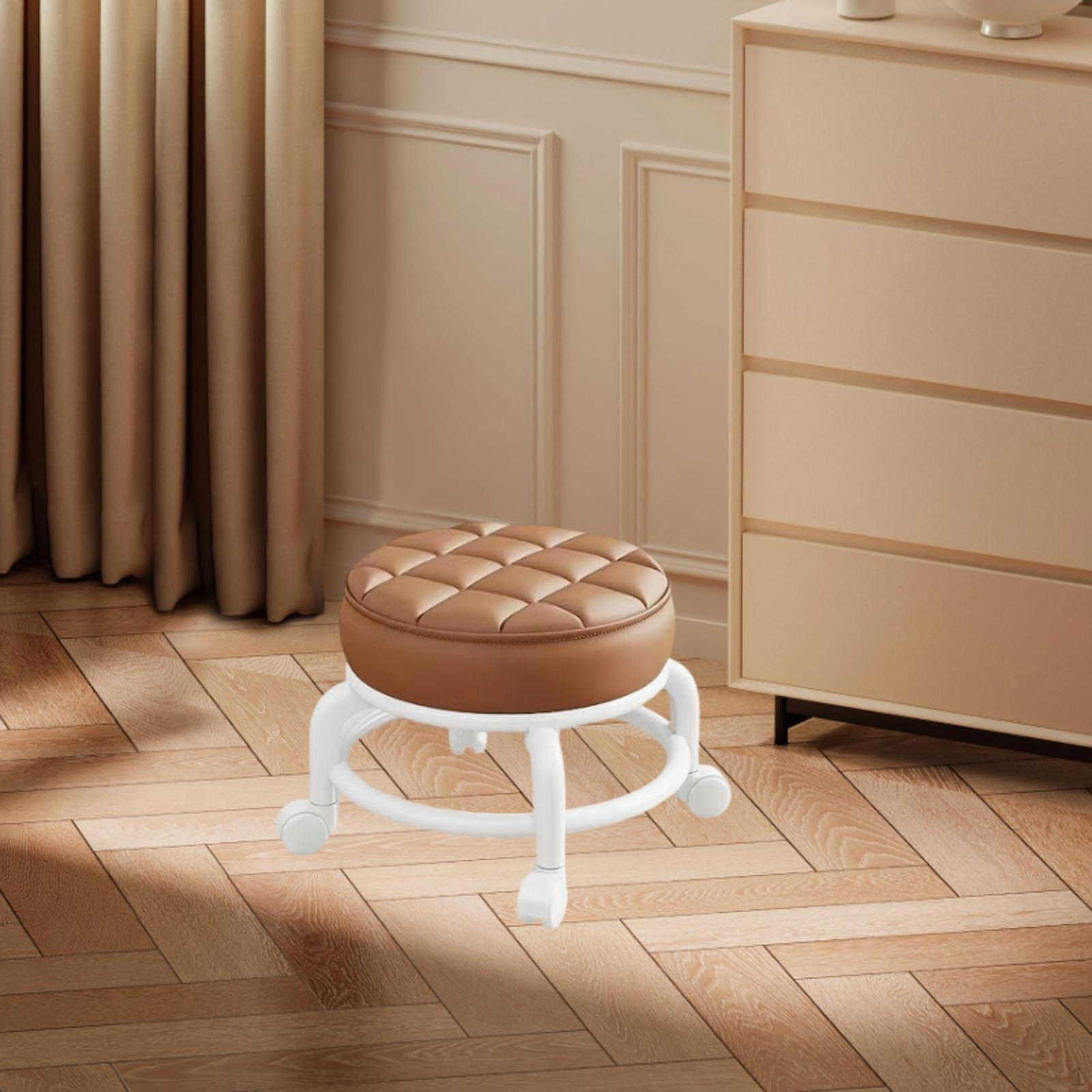 Педикюрный стул с функцией вращения для салонов и кухонь кофейный