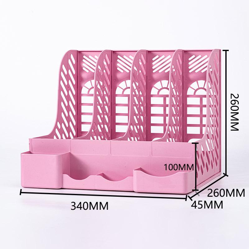 Four-Section Thickened Desktop Document Holder and Book Stand