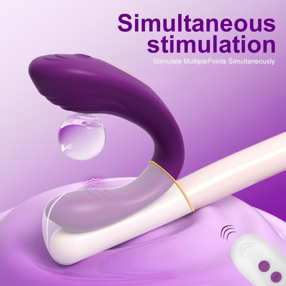 Vibratore a Controllo Remoto Vibratore a U per Donna Stimolazione del Clitoride Punto G Massaggio Vaginale Masturbazione Femminile Giocattoli Sessuali per Donne