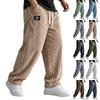 Heren Corduroy Rechte Broek Losse Pasvorm Casual Broek