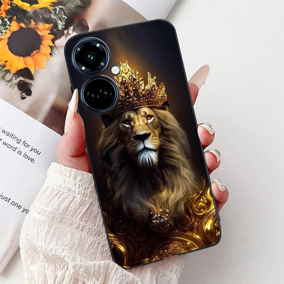 New Design Phone Case For Tecno Camon 19 Pro 5G 4G Camon19 Black Silicone Soft Cover For Tecno Camon 19 19Pro 4G Cases Bumpers