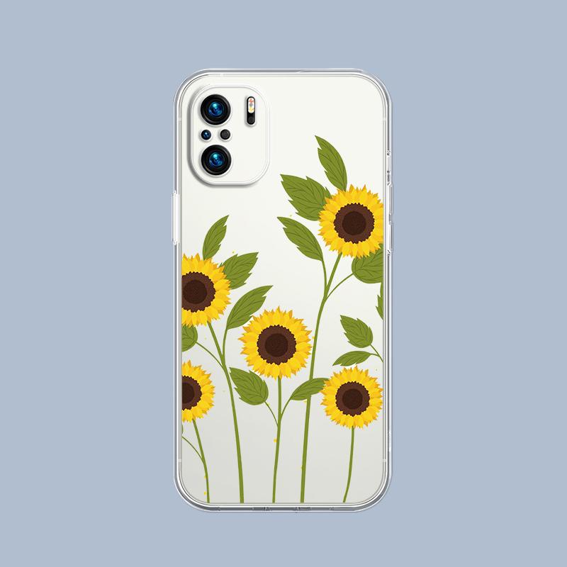 Sunflower Flower Lavender Purple Phone Case For Xiaomi Redmi Note 15 14 5G 13 12 10 11 Pro Plus 4G 14C 13C 12C Soft Gift Cover