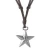 Stylish Star Necklace Adjustable Rope Necklace Adds a Touch of Individuality To Any Outfit Leather and Alloy Texture