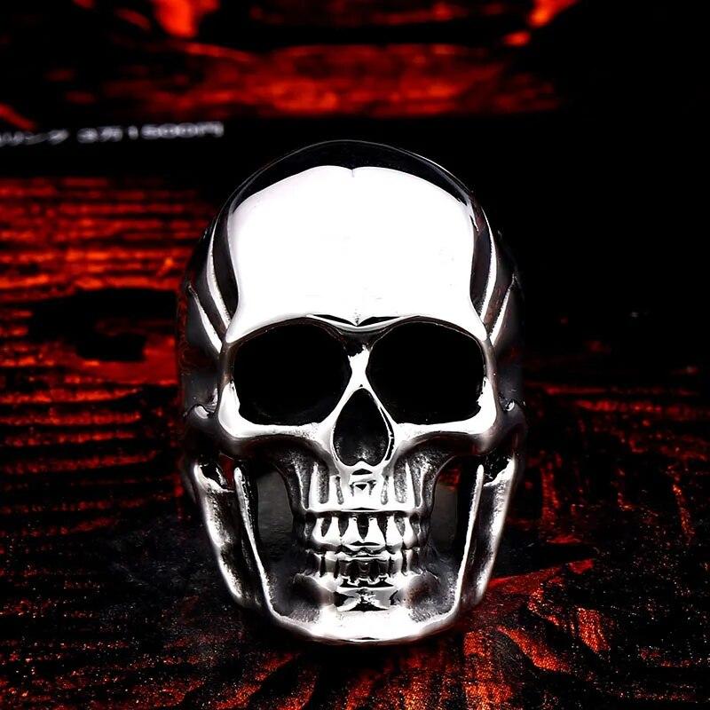 Beier New Store, oțel inoxidabil 316L, portret misterios, model retro, inel cu craniu, bijuterii de înaltă calitate, LLBR8-674R