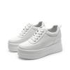 Height Increase Within 9cm Little White Shoes Women's Spring New Small Thick-soled Casual Shoes Leather Small Size Women's Shoes 33