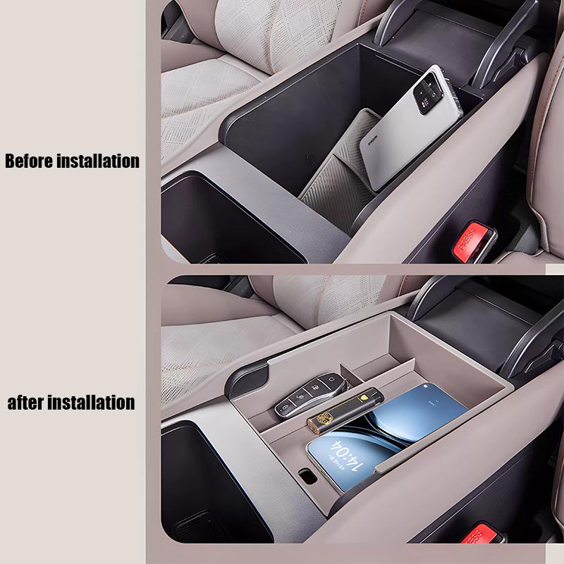 Car armrest box storage box ABS material interior modification parts For BYD ATTO 3 EVO Yuan Plus 2026 2027