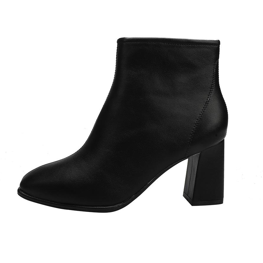 No.55 Moda Femenina Retro Tacón Grueso Botas Cortas Cuero British High Heel  Martin Boots comprar a buen precio — entrega gratuita, reseñas reales con  fotos — Joom