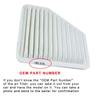 R-EP High Flow Air Filter Fits for Honda Civic Crossroad FR-V Stream 1.8L Cold Air Intake Filters Washable Reusable