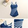 Swimsuit Women's Conservative Belly Cover To Show Slimming Large Size Sports Training One-piece Boxer Hot