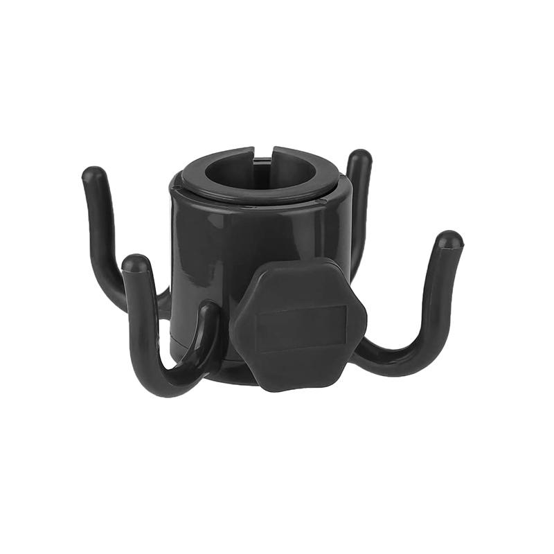 

Пляжный зонтик от солнца Крючок для подвешивания Стойка для кемпинга на открытом воздухе Застежка с 4 зубцами Крючок для полотенец Сумки Шляпы Солнцезащитные очки чёрный