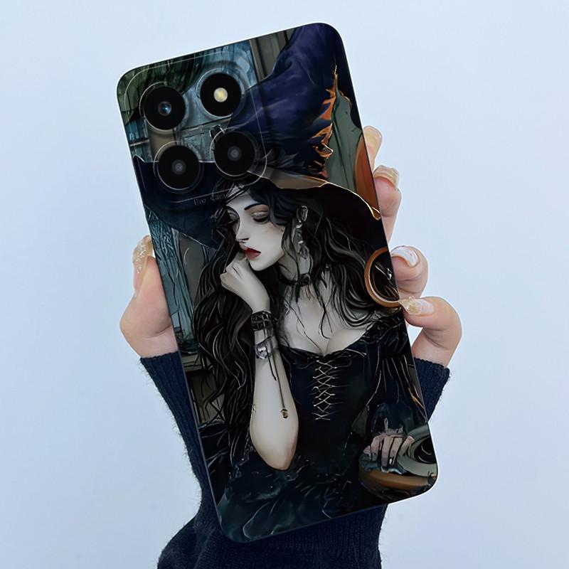 For Honor X6a X6b X6c X6 X6s Case Simplicity flower Soft Silicone Cover For HonorX6a X 6B X6 b Shell Lens Protective Phone Funda